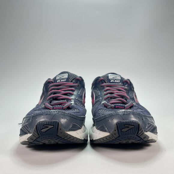 BROOKS Addiction 12 Navy Purple Lace Up Low Running Shoes Women's Size 11 - Picture 2 of 11